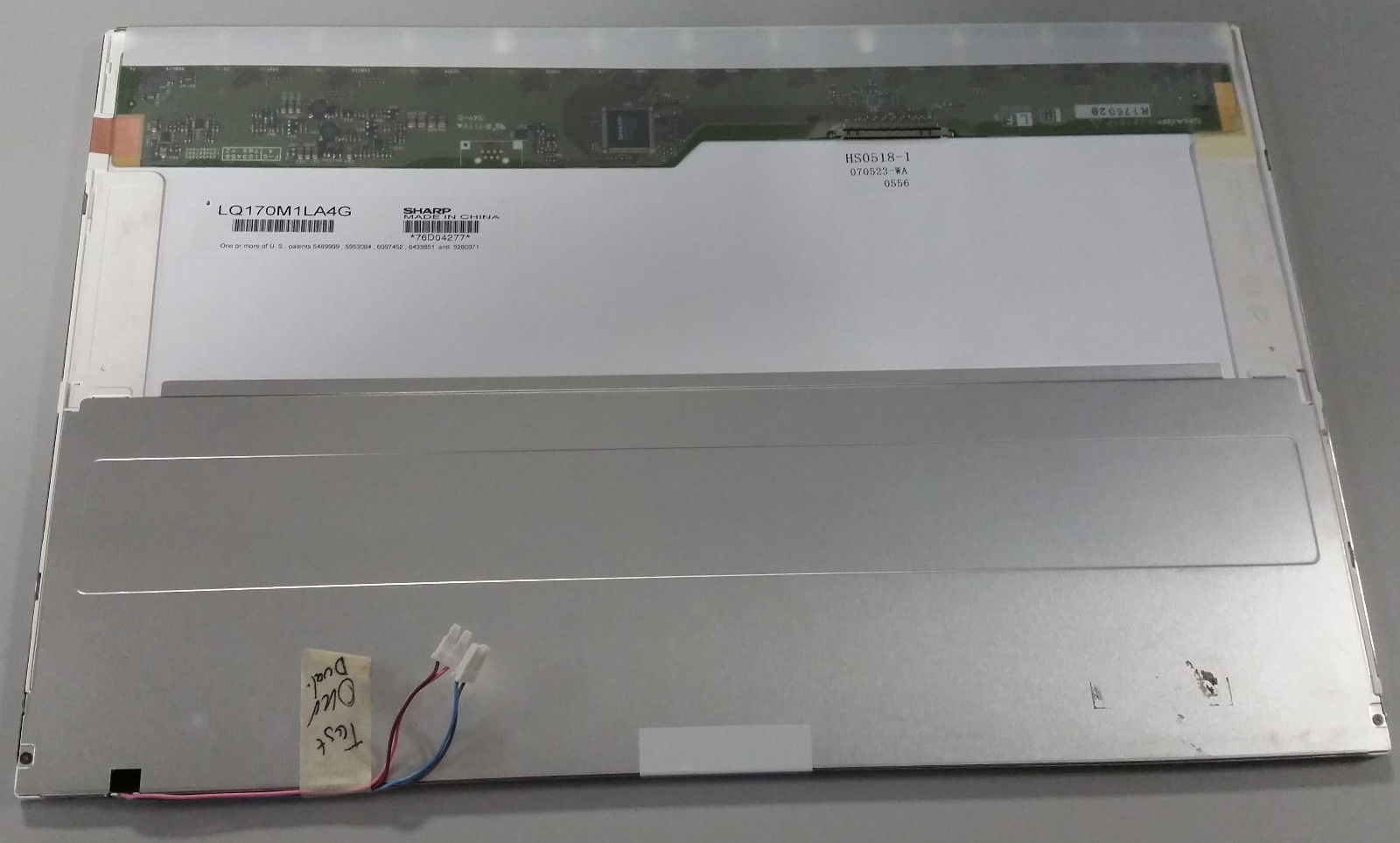 Pantalla para portatil Sharp 17" DUAL LAMP LQ170M1LA4G