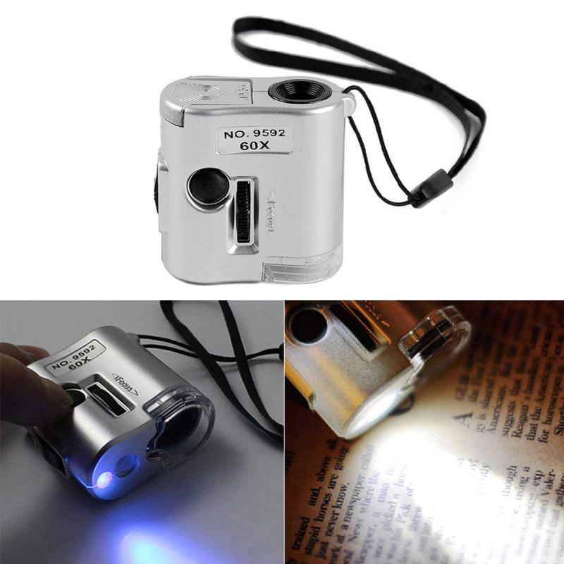 mini microscopio con luz