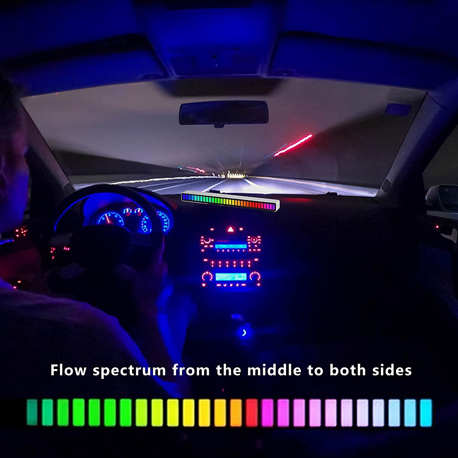 Columna Luz Led en coche
