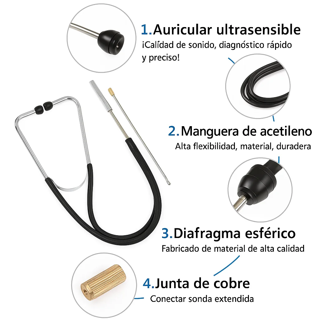 Estetoscopio de cilindro automático parametros-2