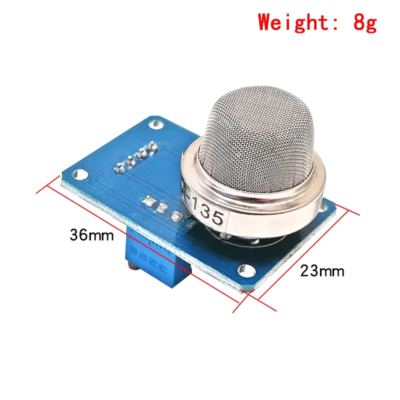 Sensor de calidad del aire MQ135 medidas