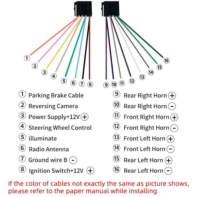 Radio de coche 1 Din cableado