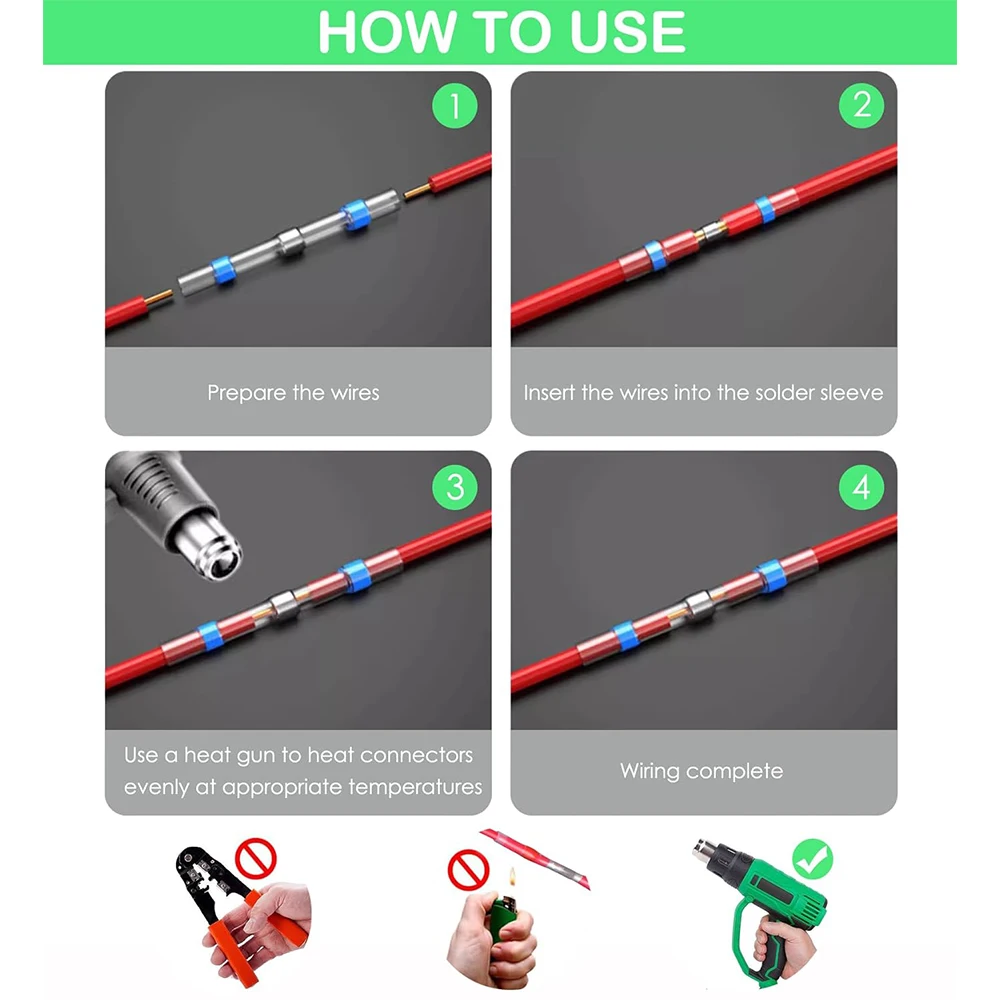 tubo termorretráctil con sello de soldadura como usar