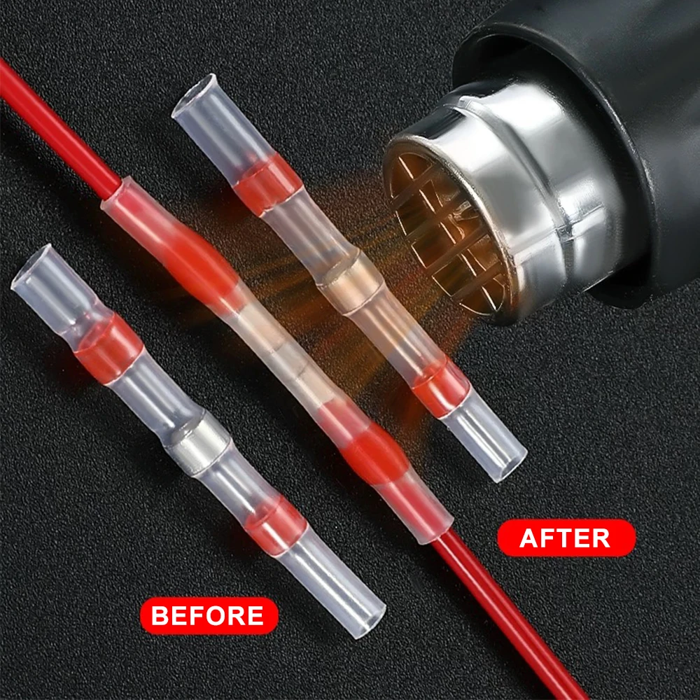 tubo termorretráctil con sello de soldadura ejemplos