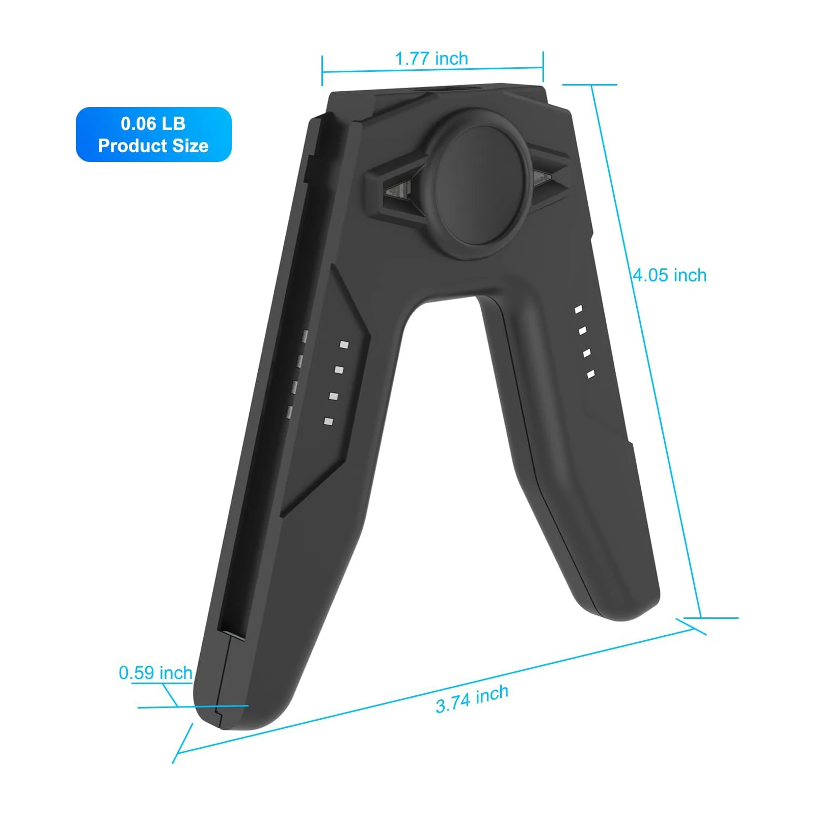 Cargador-grip recargable para JoyCon medidas
